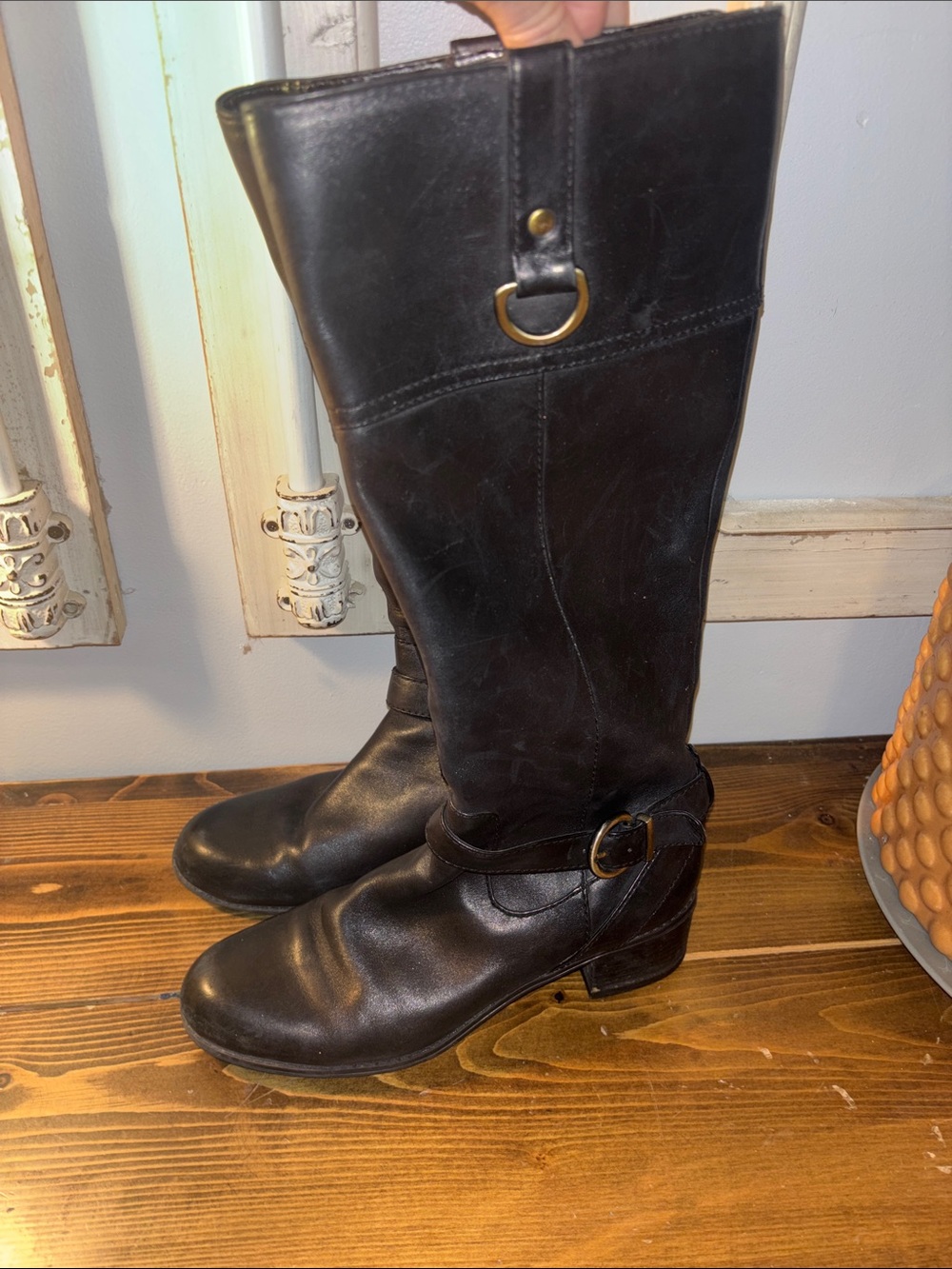Bandolino Women's Black Leather Boots